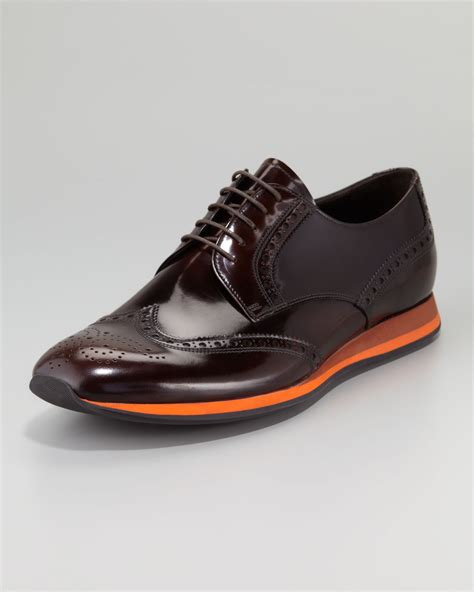 prada wingtip sho|prada sole loafer shoes.